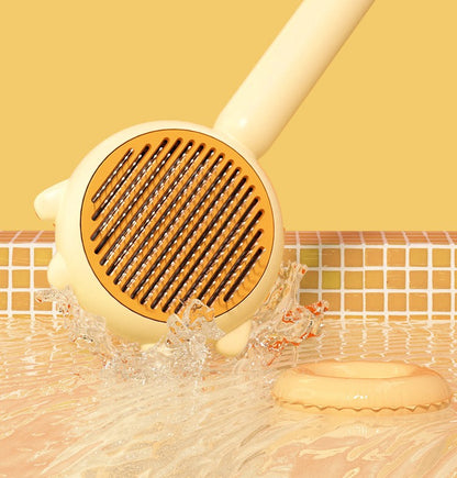 PurrComb self-cleaning massage brush perfect pet gift