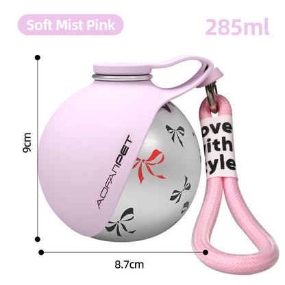 AeroPup stainless steel pet water bottle - Pink variant