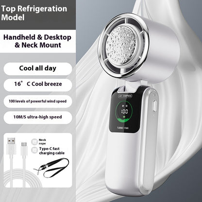 IceWind Pro USB rechargeable fan charging port close-up
