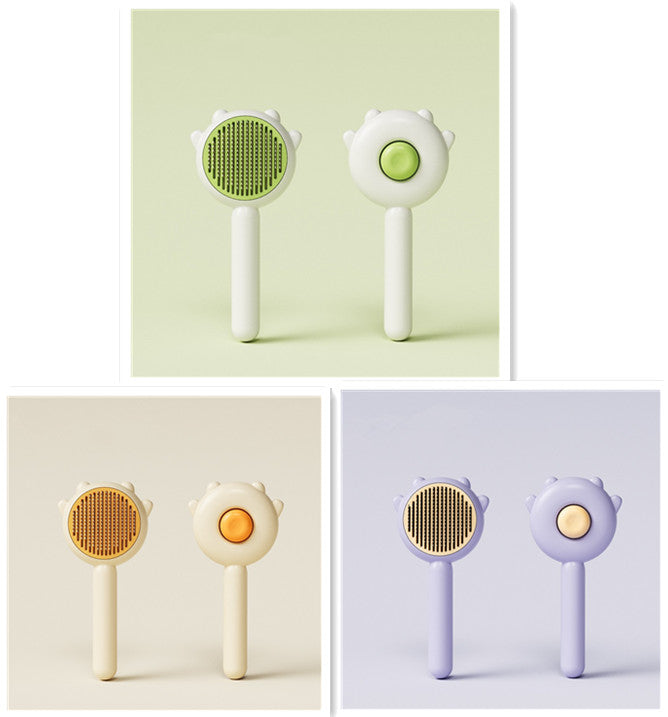 PurrComb cat and dog brush removing loose fur effectively