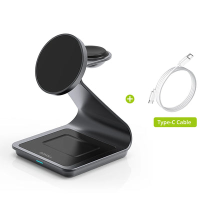 Mag-Alloy™ | 30W 3-in-1 Wireless Charging Station