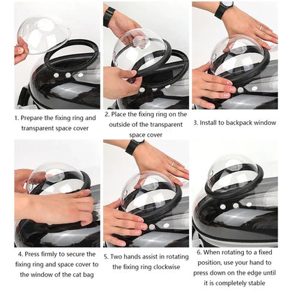 BubblePaw travel backpack open interior showing spacious compartment