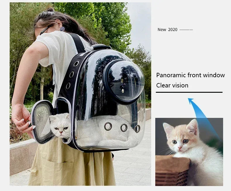 BubblePaw carrier backpack zip-lock closure close-up