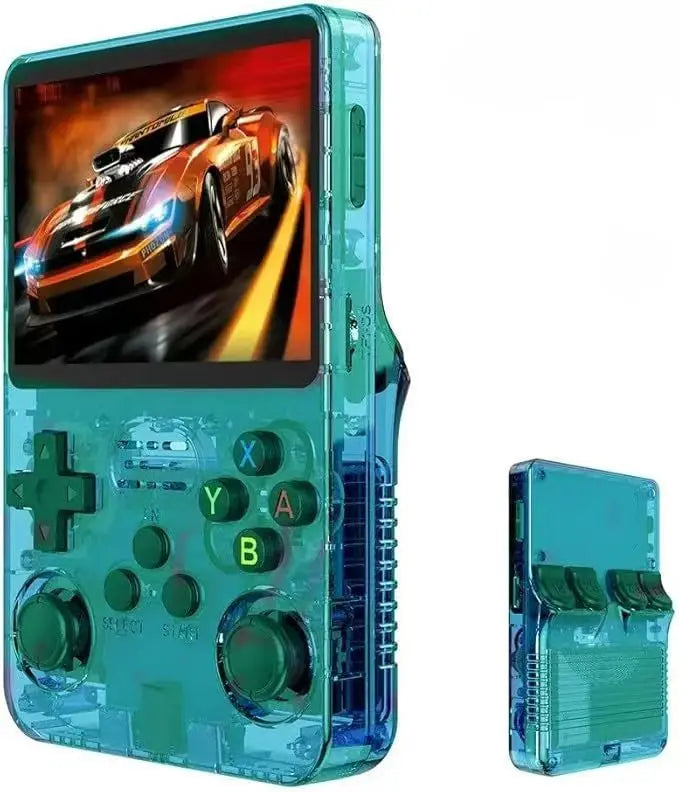 R36S retro handheld console in black colour variant