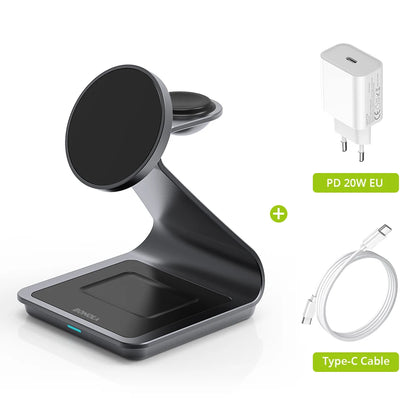 Mag-Alloy™ | 30W 3-in-1 Wireless Charging Station