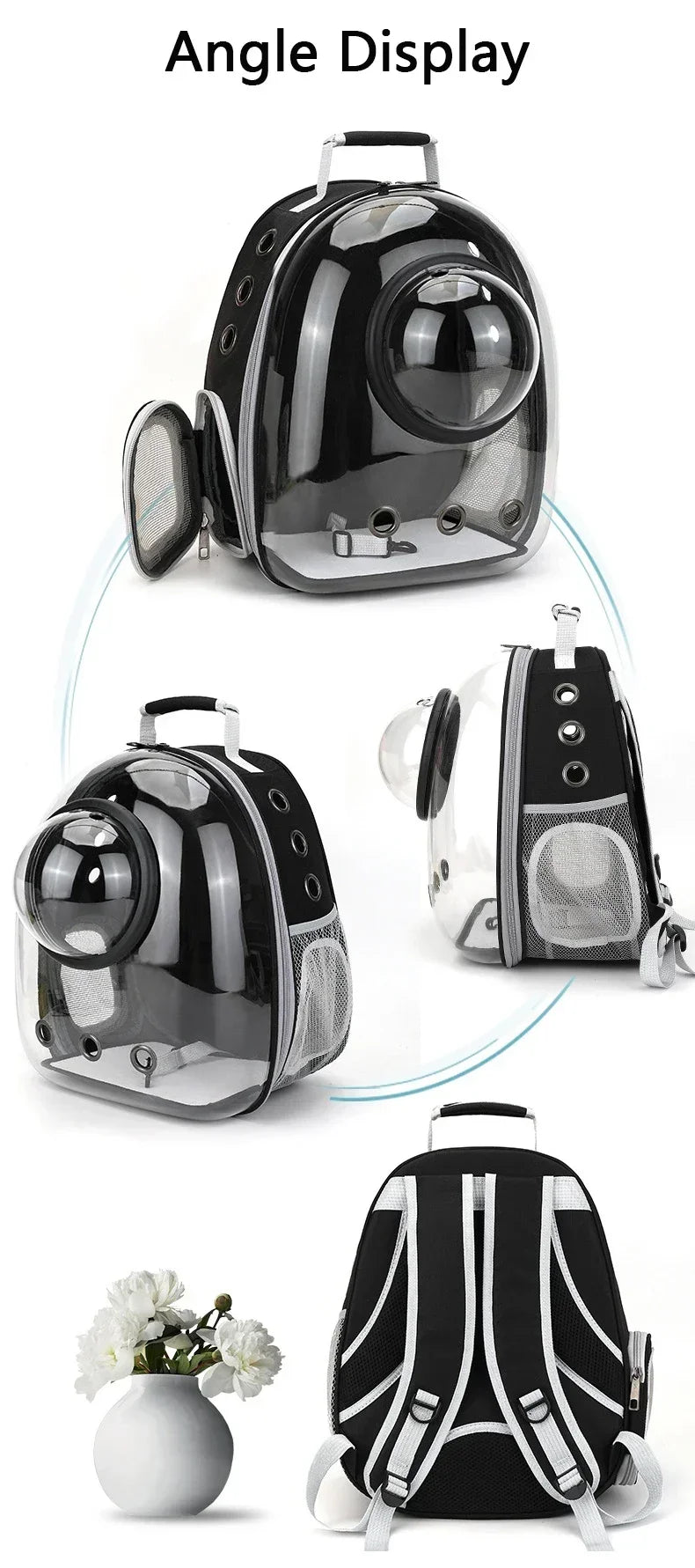 BubblePaw pet backpack airline travel cabin size compatible
