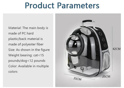 BubblePaw capsule pet backpack breathable mesh ventilation detail