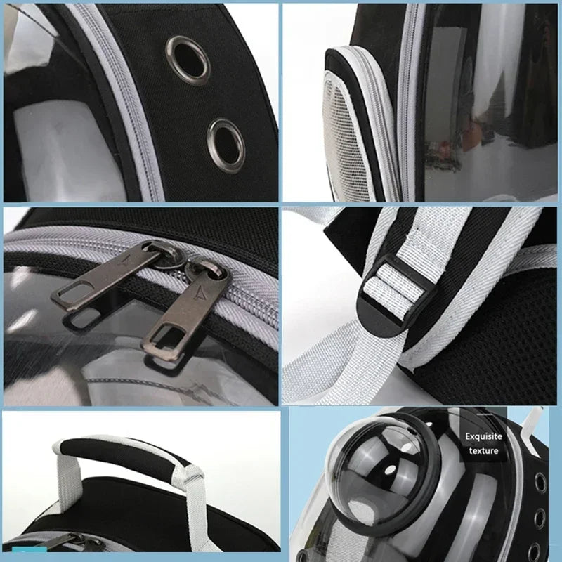 BubblePaw pet carrier ergonomic padded shoulder straps detail