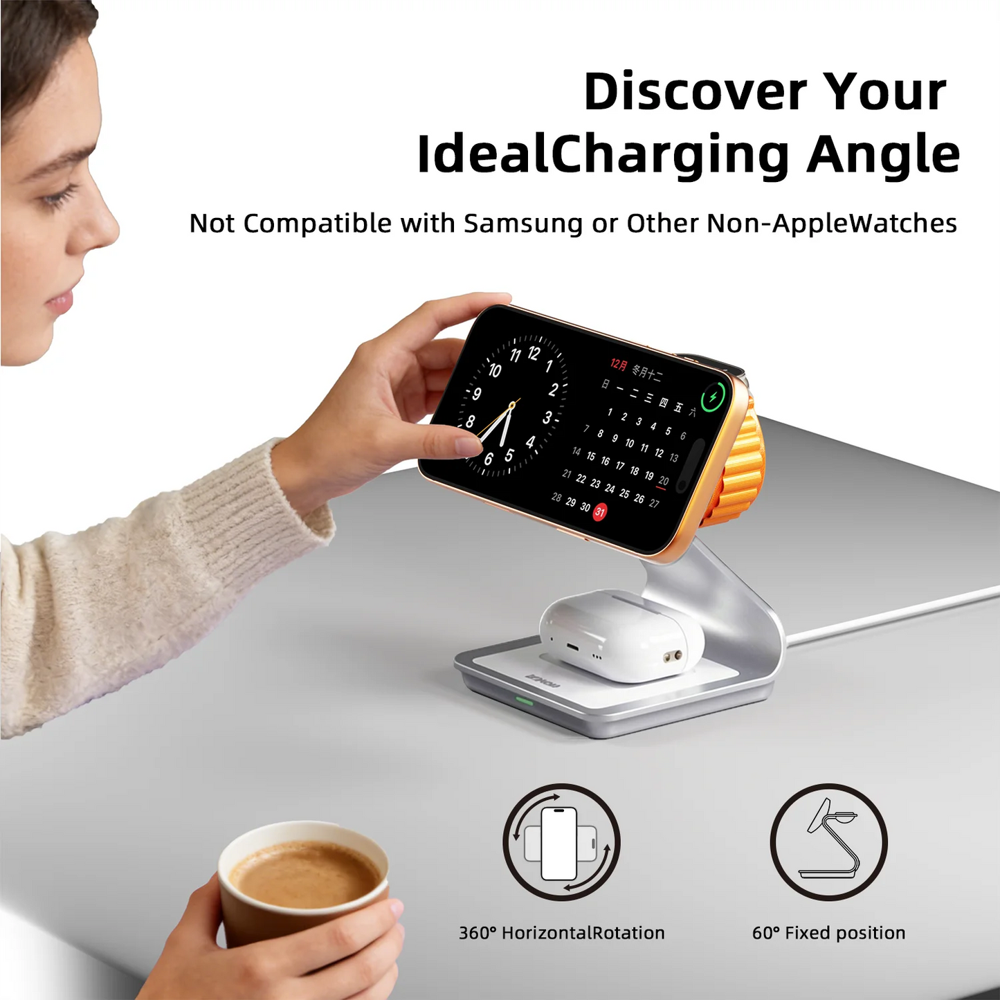 Mag-Alloy™ | 30W 3-in-1 Wireless Charging Station