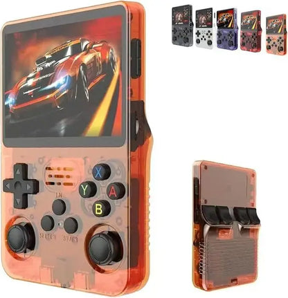 R36S retro game console — travel-ready gaming for commutes and flights