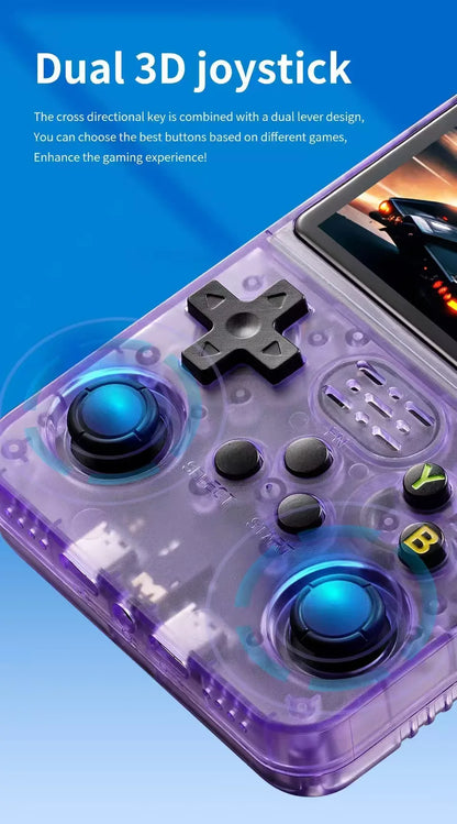 R36S 64GB microSD card included — preloaded with thousands of games