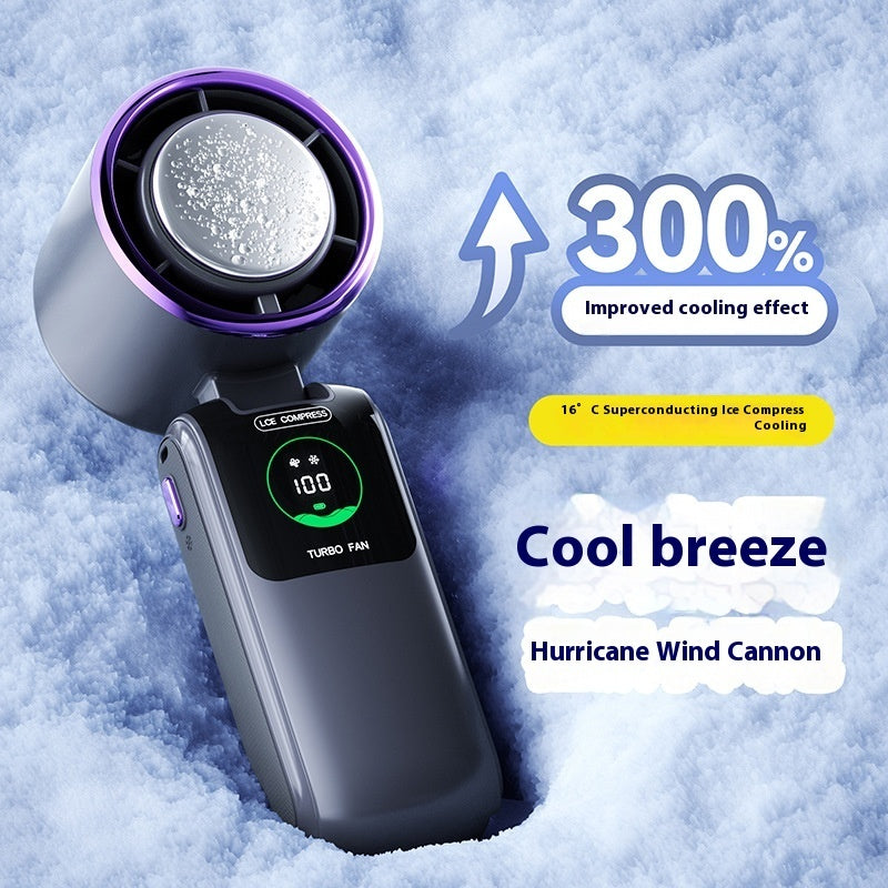 IceWind Pro neck hanging fan in use outdoors