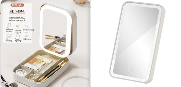 GlowCase touch LED mirror illuminated close-up