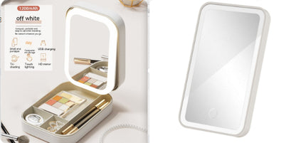 GlowCase touch LED mirror illuminated close-up