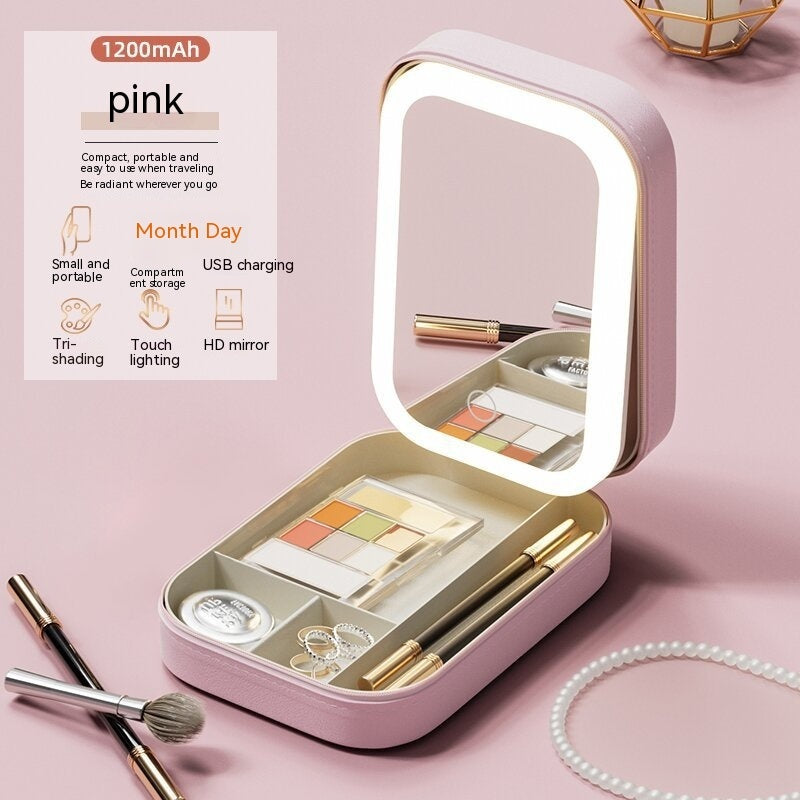 GlowCase cosmetics storage box - Warm White variant